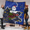 Canterbury-Bankstown Bulldogs Christmas Custom Quilt - Let's Get Lit Chrisse Pressie Quilt