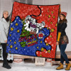 Newcastle Knights Christmas Custom Quilt - Let's Get Lit Chrisse Pressie Quilt