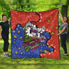 Newcastle Knights Christmas Custom Quilt - Let's Get Lit Chrisse Pressie Quilt