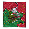 South Sydney Rabbitohs Custom Quilt - Let's Get Lit Chrisse Pressie Quilt