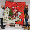 St. George Illawarra Dragons Christmas Custom Quilt - Let's Get Lit Chrisse Pressie Quilt