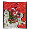 St. George Illawarra Dragons Christmas Custom Quilt - Let's Get Lit Chrisse Pressie Quilt