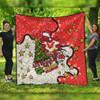 St. George Illawarra Dragons Christmas Custom Quilt - Let's Get Lit Chrisse Pressie Quilt