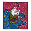 Brisbane Broncos Christmas Custom Quilt - Let's Get Lit Chrisse Pressie Quilt