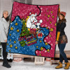 Brisbane Broncos Christmas Custom Quilt - Let's Get Lit Chrisse Pressie Quilt