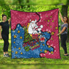 Brisbane Broncos Christmas Custom Quilt - Let's Get Lit Chrisse Pressie Quilt