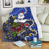 Canterbury-Bankstown Bulldogs Christmas Custom Blanket - Let's Get Lit Chrisse Pressie Blanket