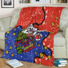 Newcastle Knights Christmas Custom Blanket - Let's Get Lit Chrisse Pressie Blanket