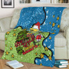 Parramatta Eels Christmas Custom Blanket - Let's Get Lit Chrisse Pressie Blanket