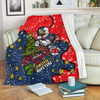 Sydney Roosters Christmas Custom Blanket - Let's Get Lit Chrisse Pressie Blanket