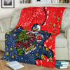 Sydney Roosters Christmas Custom Blanket - Let's Get Lit Chrisse Pressie Blanket