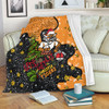 Wests Tigers Christmas Custom Blanket - Let's Get Lit Chrisse Pressie Blanket