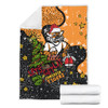 Wests Tigers Christmas Custom Blanket - Let's Get Lit Chrisse Pressie Blanket