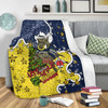 North Queensland Cowboys Christmas Custom Blanket - Let's Get Lit Chrisse Pressie Blanket