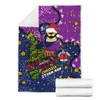 Melbourne Storm Christmas Custom Blanket - Let's Get Lit Chrisse Pressie Blanket