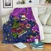 Melbourne Storm Christmas Custom Blanket - Let's Get Lit Chrisse Pressie Blanket