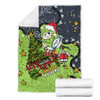 Canberra Raiders Christmas Custom Blanket - Let's Get Lit Chrisse Pressie Blanket