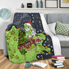 Canberra Raiders Christmas Custom Blanket - Let's Get Lit Chrisse Pressie Blanket