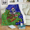 New Zealand Warriors Christmas Custom Blanket - Let's Get Lit Chrisse Pressie Blanket