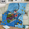 New South Wales Cockroaches Christmas Custom Blanket - Let's Get Lit Chrisse Pressie Blanket