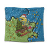 Parramatta Eels Christmas Custom Tapestry - Let's Get Lit Chrisse Pressie Tapestry