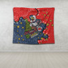 Sydney Roosters Christmas Custom Tapestry - Let's Get Lit Chrisse Pressie Tapestry