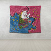 Brisbane Broncos Christmas Custom Tapestry - Let's Get Lit Chrisse Pressie Tapestry