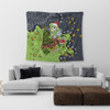 Canberra Raiders Christmas Custom Tapestry - Let's Get Lit Chrisse Pressie Tapestry