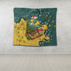 Australia Wallabies Christmas Custom Tapestry - Let's Get Lit Chrisse Pressie Tapestry