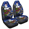 Canterbury-Bankstown Bulldogs Christmas Custom Car Seat Cover - Let's Get Lit Chrisse Pressie Car Seat Cover