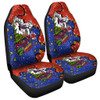 Newcastle Knights Christmas Custom Car Seat Cover - Let's Get Lit Chrisse Pressie Car Seat Cover