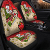 Redcliffe Dolphins Christmas Custom Car Seat Cover - Let's Get Lit Chrisse Pressie Car Seat Cover