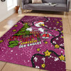 Manly Warringah Sea Eagles Christmas Custom Area Rug - Let's Get Lit Chrisse Pressie Area Rug