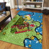 Parramatta Eels Christmas Custom Area Rug - Let's Get Lit Chrisse Pressie Area Rug