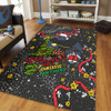 Penrith Panthers Christmas Custom Area Rug - Let's Get Lit Chrisse Pressie Area Rug