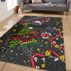 Penrith Panthers Christmas Custom Area Rug - Let's Get Lit Chrisse Pressie Area Rug