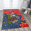 Sydney Roosters Christmas Custom Area Rug - Let's Get Lit Chrisse Pressie Area Rug