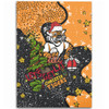 Wests Tigers Christmas Custom Area Rug - Let's Get Lit Chrisse Pressie Area Rug