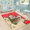 Redcliffe Dolphins Christmas Custom Area Rug - Let's Get Lit Chrisse Pressie Area Rug