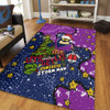 Melbourne Storm Christmas Custom Area Rug - Let's Get Lit Chrisse Pressie Area Rug