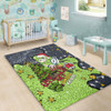 Canberra Raiders Christmas Custom Area Rug - Let's Get Lit Chrisse Pressie Area Rug