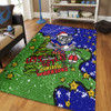 New Zealand Warriors Christmas Custom Area Rug - Let's Get Lit Chrisse Pressie Area Rug