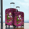 Manly Warringah Sea Eagles Christmas Custom Luggage Cover - Let's Get Lit Chrisse Pressie Luggage Cover
