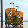 Wests Tigers Christmas Custom Luggage Cover - Let's Get Lit Chrisse Pressie Luggage Cover
