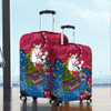Brisbane Broncos Christmas Custom Luggage Cover - Let's Get Lit Chrisse Pressie Luggage Cover