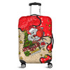 Redcliffe Dolphins Christmas Custom Luggage Cover - Let's Get Lit Chrisse Pressie Luggage Cover