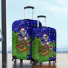 New Zealand Warriors Christmas Custom Luggage Cover - Let's Get Lit Chrisse Pressie Luggage Cover