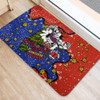 Newcastle Knights Christmas Custom Doormat - Let's Get Lit Chrisse Pressie Doormat