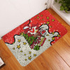 St. George Illawarra Dragons Christmas Custom Doormat - Let's Get Lit Chrisse Pressie Doormat