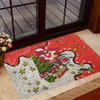 St. George Illawarra Dragons Christmas Custom Doormat - Let's Get Lit Chrisse Pressie Doormat